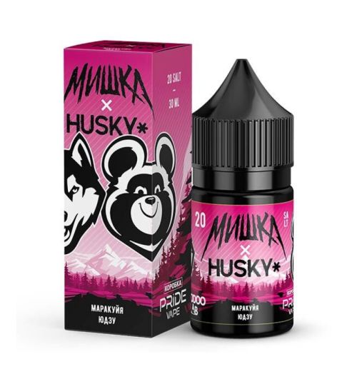 Жидкость Мишка&Husky 30мл 20мг легкий (Маракуйя, юдзу)